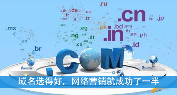 域名選得好，網(wǎng)絡(luò)營(yíng)銷就成功了一半